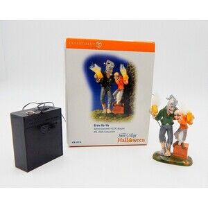 Department 56 Snow Village Halloween BREW HA-HA Lighted Figure Beer Drinkers